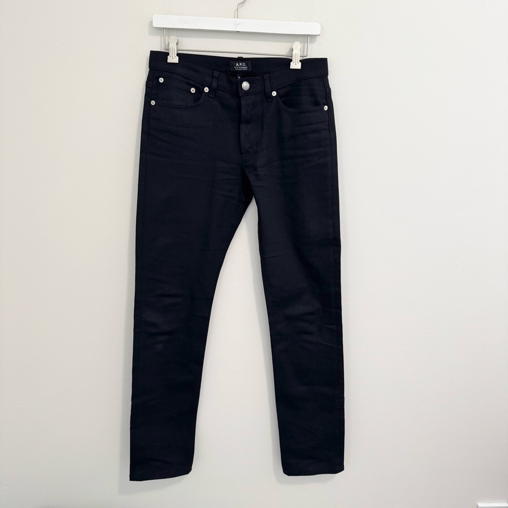 A.P.C Black Fit Slim Jeans